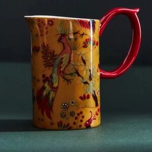 NWT Anthropologie House of Hackney Trematonia Creamer Peacock